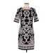 R&K Casual Dress - Shift: Black Print Dresses - Women's Size 6