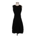 MICHAEL Michael Kors Cocktail Dress - A-Line Crew Neck Sleeveless: Black Solid Dresses - Women's Size X-Small
