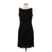 H&M Cocktail Dress - Sheath: Black Jacquard Dresses - Women's Size 8