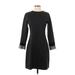 J.Crew Casual Dress - Sweater Dress: Black Dresses - Women's Size Small