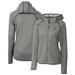 Women's Cutter & Buck Heather Gray Seattle Mariners City Connect Mainsail Full-Zip Hooded Jacket
