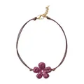 Lory 14K & 18K Gold-Plated,Cubic Zirconia, Resin & Cord Necklace