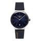 Bauhaus 2141-3 Women's Navy Blue Dial And Leather Strap Wristwatch