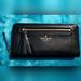 Kate Spade Bags | Kate Spade Wallet Billfold Large Continental Cameron Black With Tassel | Color: Black | Size: Os