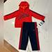 Adidas Matching Sets | Adidas 2 Pc Set Nwt Baby Boy 12m | Color: Blue/Red | Size: 12mb