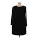 ELOQUII Casual Dress - Sheath Crew Neck Long sleeves: Black Solid Dresses - New - Women's Size 24 Plus