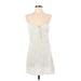 Wilfred Casual Dress - A-Line Plunge Sleeveless: Silver Dresses - Women's Size 4
