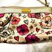 Coach Bags | Coach Floral Poppy Satin Wristlet | Color: Gold | Size: Os