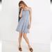 Madewell Dresses | Madewell Cami Ruffle-Hem Mini Dress In Summer Vines Size 4 | Color: Blue | Size: 4