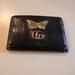 Gucci Bags | Authentic Gucci Petite Mormont Card Pass Case Wallet Leather Black Rare | Color: Black/Gold | Size: Os