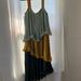 Anthropologie Dresses | New With Tags Anthropologie Silk Dress | Color: Blue/Yellow | Size: M