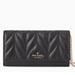 Kate Spade Bags | Kate Spade Black Briar Lane Milou Quilted Leather Clutch W/ Removable Chain Nwot | Color: Black/Gold | Size: Os