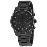 Michael Kors Accessories | Michael Kors Mk6438 Ritz Chronograph Black Dial Ladies Watch With Box & Tags | Color: Black | Size: Os