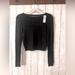 American Eagle Outfitters Tops | American Eagle Outfitters Size - Medium- Black Long Sleeve Top. Nwt | Color: Black | Size: M