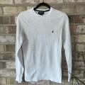 Polo By Ralph Lauren Shirts | Light Gray Ribbed 100% Cotton Polo Ralph Lauren Mens Long Sleeve Shirt Small | Color: Gray | Size: S