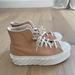 Converse Shoes | Converse Ctas 2x Platform High Cozy Sherpa Sneakers In Vachetta Beige 9 Women | Color: Tan | Size: 9