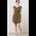 Anthropologie Dresses | Anthropologie Hei Hei Olive Green Utility/Safari Dress With Elastic Waist | Color: Brown/Green | Size: S