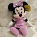 Disney Toys | Disney Jr. Minnie Mouse Plush Stuffed Doll 10” Pink White Silver Polkadot Dress | Color: Black/Pink | Size: Osg