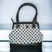 Kate Spade Bags | Kate Spade Canvas Top Handle Handbag. Polka Dot Print. Leather, Cotton | Color: Black/Cream | Size: Os