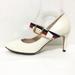 Gucci Shoes | Gucci - Pumps 475086 Whitered Leather Women | Color: Red/White | Size: Os