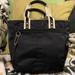 Coach Bags | Coach Hampton-8f26 Satin Shopping Tote Purse Handbag - Black Rare | Color: Black | Size: Os