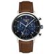 Bauhaus Men's Watch Solar Chronograph with Leather Strap 2086-3