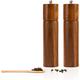 Ruimou Salt and Pepper Grinder Set,Pepper Mill, Salt Grinder Acacia Wood with a Adjustable Ceramic Rotor and Easily refillable for Seasoning, Cooking, Dining, 8 inches -Pack of 2