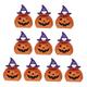 Mobestech 100 Pcs Halloween Paper Box Candy Packing Cases Glass Container Halloween Candy Holders Pumpkin Treat Boxes Halloween Candy Tote Boxes Cookie Containers Terrariums Paper Bag Gift
