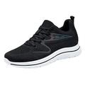 Women's and autumn gym trainers women's lightweight flat trainers breathable mesh solid color casual shoes dentist women, Black/White, 7 UK