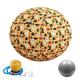 Sitting Ball Chair with Cover, Exercise Yoga Ball for Office and Home Muscle Training Fitness, Workout Ball with Pump and Handle