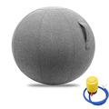 Gym Exercise Ball Chair,55cm/65cm/75cm yoga Ball for Fitness, Pilates,Fitness Ball Chair - Comfortable Office Fitness Ball Chair, Yoga Ball Anti-Burst Extra Thick Gym Ball With Quick Pump Birthing Bal