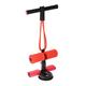 Happyyami 2 Pcs Suction Cup Tensioner Leg Exercise Bar Sit up Device Elliptical Trainer Exercise Resistance Bands Leg Muscle Bar Stretching Equipment Ab Soft Rubber Household Red Exerciser