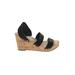 Esprit Wedges: Black Solid Shoes - Women's Size 8 1/2 - Open Toe