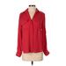 Sam Edelman Long Sleeve Blouse: Red Tops - Women's Size X-Small