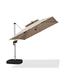 Arlmont & Co. Rickyah 108" Square Cantilever Umbrella w/ wheeled Base in Brown | 108 H x 108 W x 108 D in | Wayfair