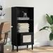 Bayou Breeze Arrieanna 51.2" H x 23.6" W Solid Wood Cube Bookcase Wood in Black | 51.2 H x 23.6 W x 13.8 D in | Wayfair