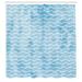 East Urban Home Nautical Shower Curtain Soft Colors Ocean Waves Polyester in Blue/Brown | 75 H x 69 W in | Wayfair BF232F9BB18745C9BDBCAF649CD56F25