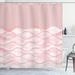 East Urban Home Ocean Shower Curtain Sea Waves Ocean Pattern Art Polyester in Pink | 70 H x 69 W in | Wayfair 0BE4DBD17C774127BF869D6BF9DF7A56