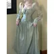 Robe de soirée mi-longue décontractée pour femme robe trapèze vintage robe une pièce élégante