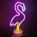 Lampe LED en Forme de Flamant Rose Luminaire Décoratif d'Nik Idéal pour une Chambre à Coucher un