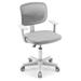 Costway Adjustable Desk Chair with 5 Rolling Casters for Kids-Gray
