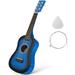 Folk Guitar 23 Inch Folk Acoustic Guitar Beginner Music Instrument 6-String Guitar (Blue)