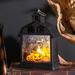 Pinnaco Small night light Lantern Ornament Creative Haunted Pumpkin Lantern Party Props Decorations Haunted Creative Atmosphere Party Lamp Festive Atmosphere Props Lamp Spooky