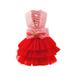 Bubble Skirt Stripe Lace Dress Dog Dress Princess Dresses For Dog Fashion Pet Dog Clothes Striped Mesh Puppy Dog Princess Dresses Dog Sweater