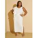 Plus Size Ruffled Bodycon Midaxi Dress