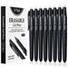 KERIFI Erasable Gel Pens 0.7mm Black Heat Erasable Fine Point Ballpoint Pens Make Mistakes Disappear Gel Ink Pens with Eraser for Drawing Writing Planner Journaling