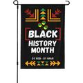 Black His-tory Mon-th Garden Flag Decorations Double Sided African American Flag Mlk Black History Outdoor Flag Blm Yard Flag Black Lives Matter House Flag No Flag Stand 28x40