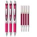 Pentel EnerGel Deluxe RTX Liquid Gel Ink Pen Set Kit Pack of 3 with 4 Refills (Pink - 0.7mm)