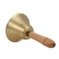 Carevas Percussion Bell Brass Hand Bell Line Alarm Bell Loud Call Hand Bell Loud Festival Decoration Line Loud Call Bell Handle Festival Call Bell Handbell Scol tel Sercive Alarm Scol tel