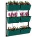 Outsunny 3-Tier Wall Planter with 6 Pots for Indoor and Outdoor